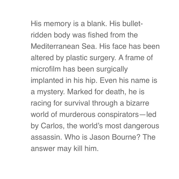 Robert Ludlum: The Bourne Identity- Jason Bourne #1 (Hardbound) - Picture 5 of 6